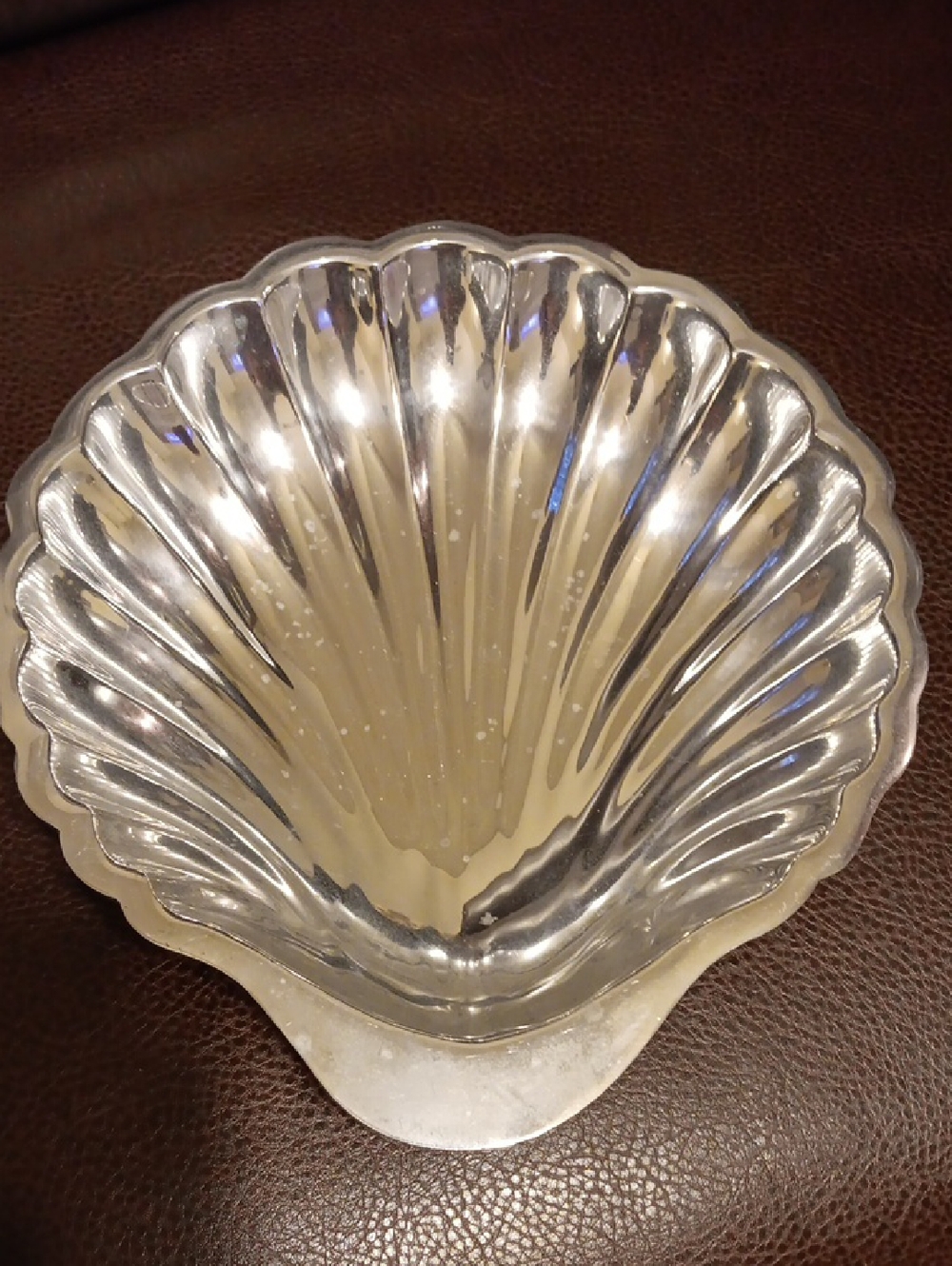 Salsbury Silver Plated Shell-Shaped Decorative Bowl -